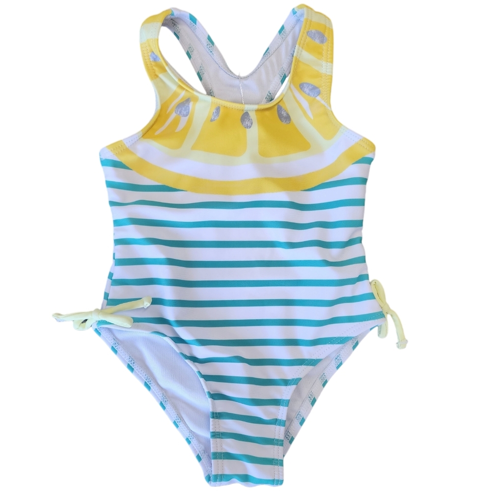 Striped lemon swimsuit